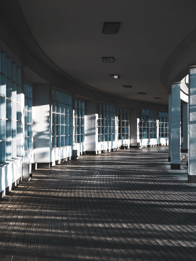 Empty corridor of building