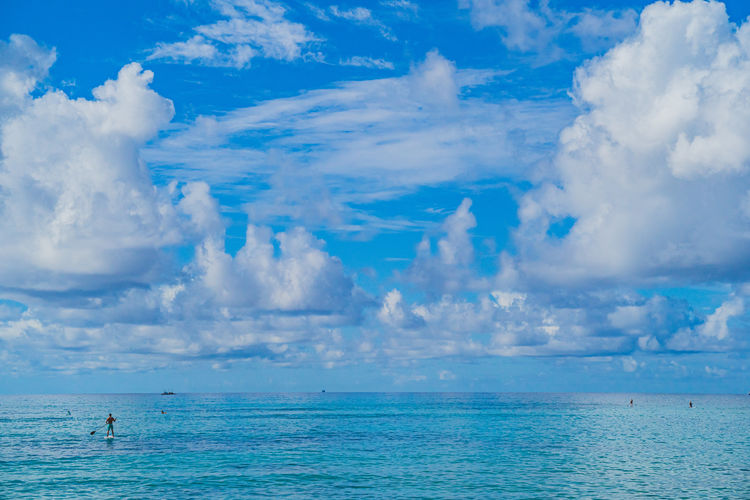 Panoramic view of sea against sky
