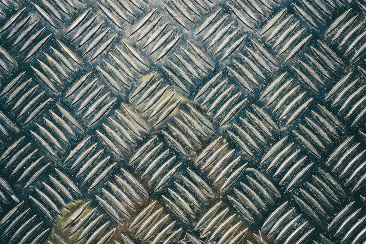 Full frame shot of diamond steel plate