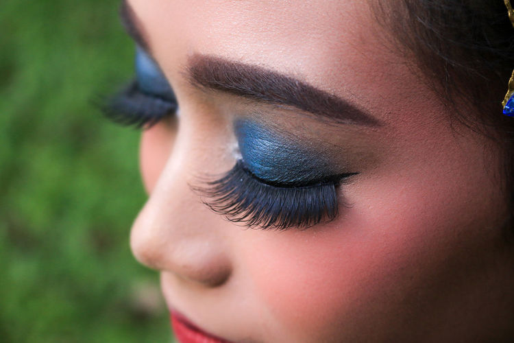 Close-up of woman