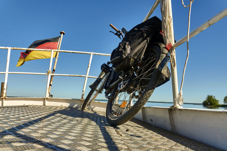 Travel with a bike on a ship in germany