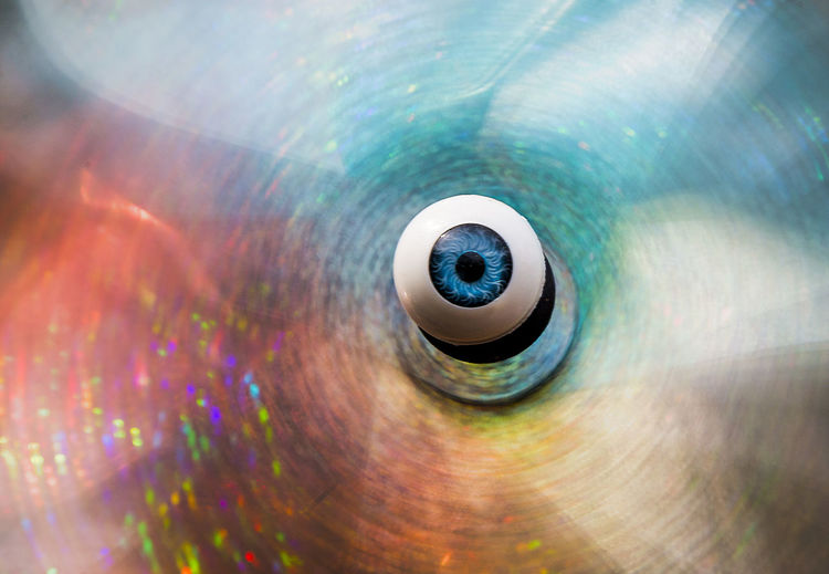 Digital composite image of eye
