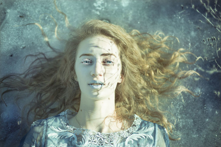 Portrait of young woman