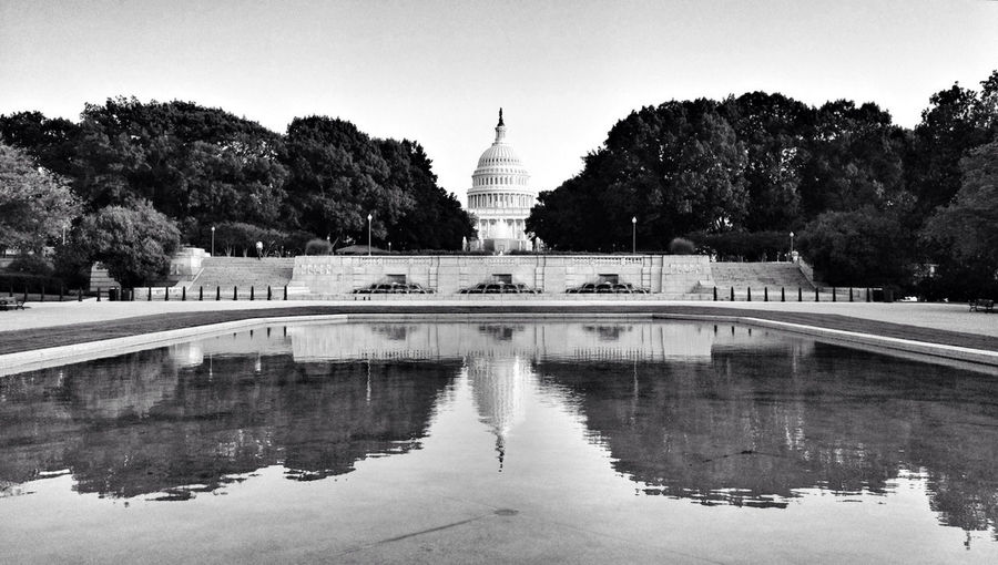 View of capitol reflecting pool