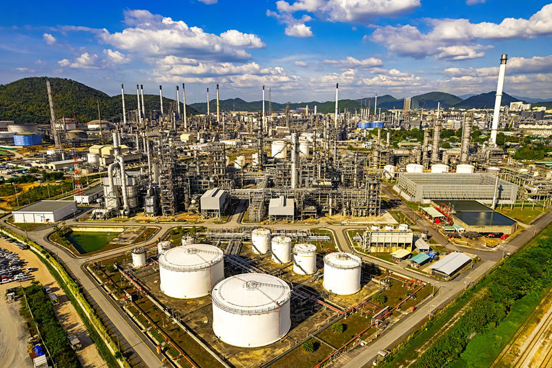 Oil and gas industry,refinery,petrochemical plant.