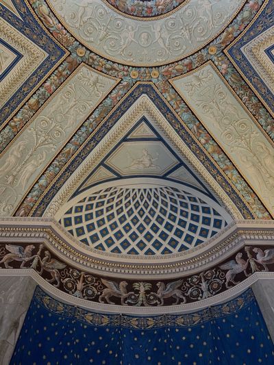 Low angle view of ceiling of the vatican museums
