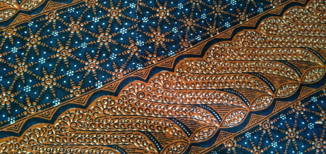 Indonesian batik fabric patterb