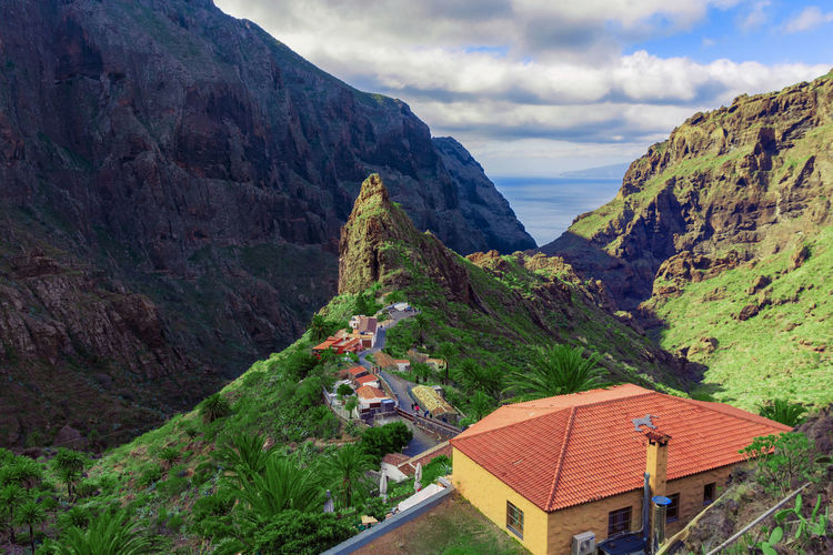 Masca village, the most visited tourist attraction of tenerife, spain