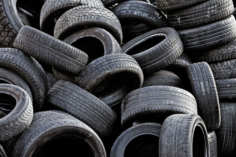 Full frame shot of tire