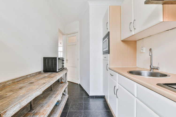 Empty kitchen in modern home