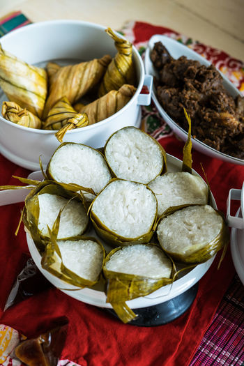 Traditional malay food and cookies during ramadan and eid mubarak. hari raya aidilfitri.