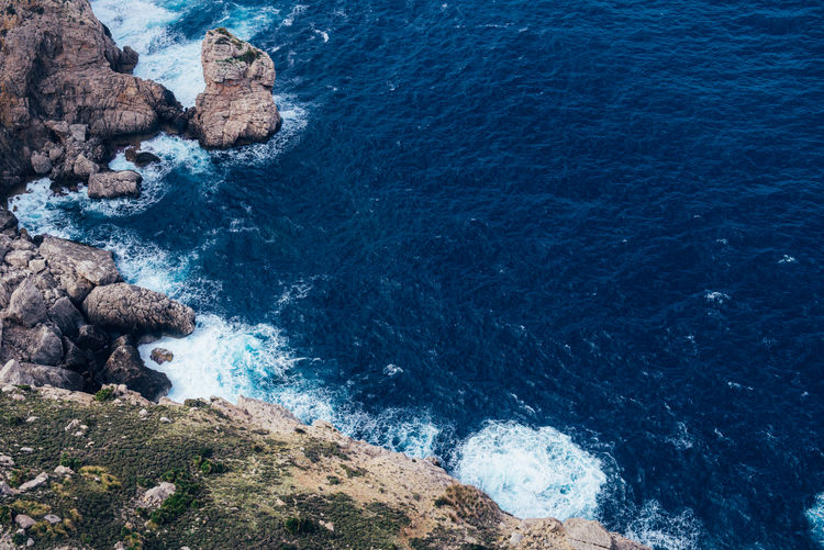 Palma de mallorca rocky coast
