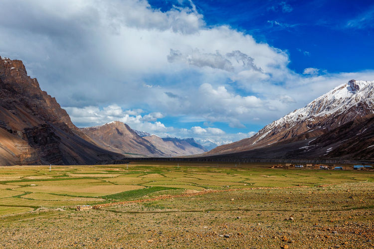 Spiti valley in himalayas in india