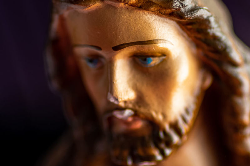 Close-up of jesus christ statue