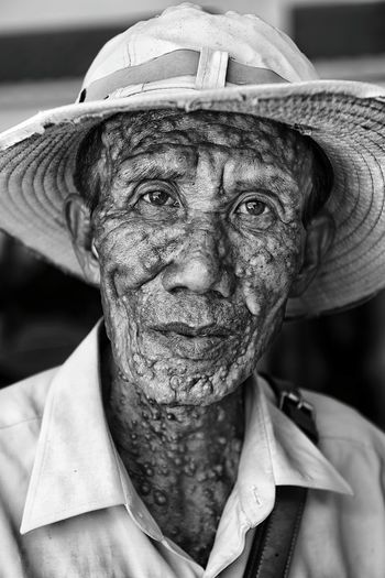 Close-up portrait of man