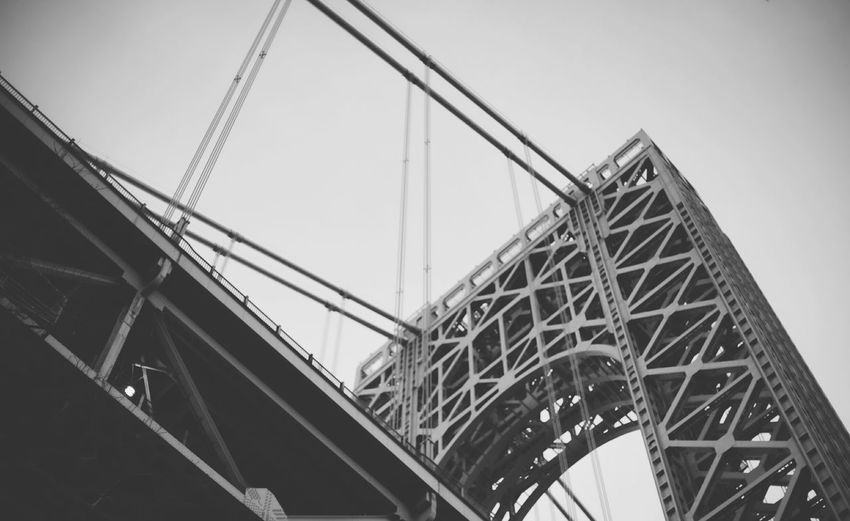 Low angle view of eiffel tower