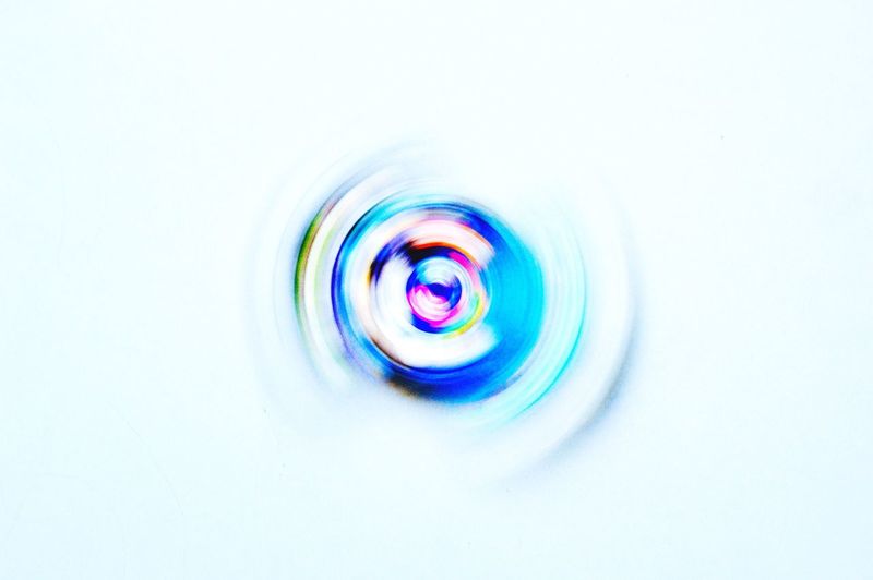 Close-up of abstract object over white background