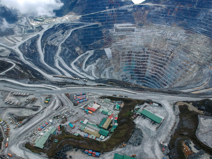 Aerial view of mine 