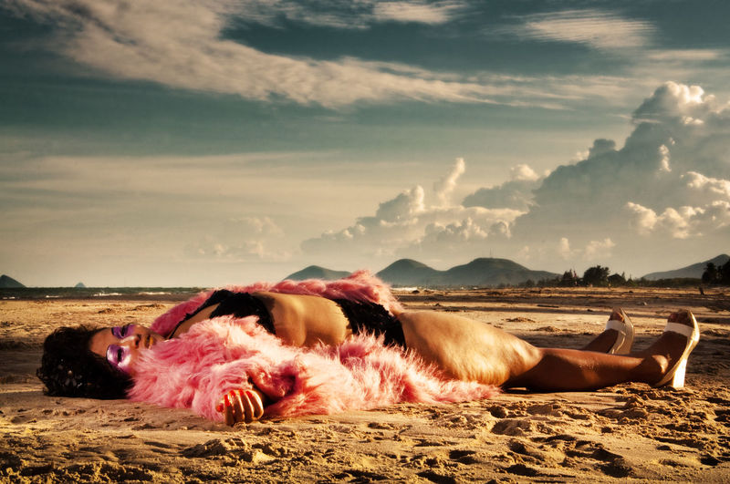 Woman on the beach