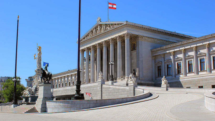The parliament building of austria