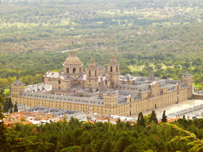 High angle view of el escorial