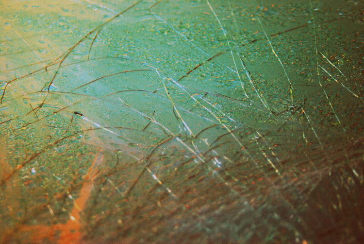 Full frame shot of shattered glass