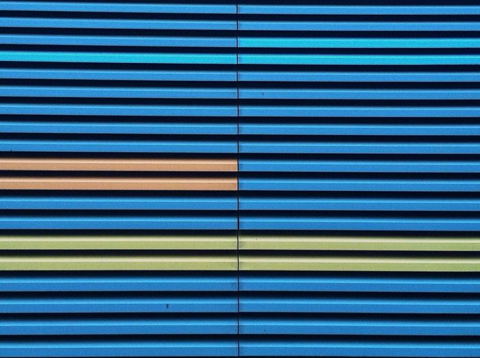 Full frame shot of multi colored shutter