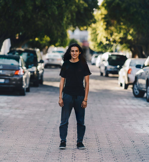 Full length of young man outdoors