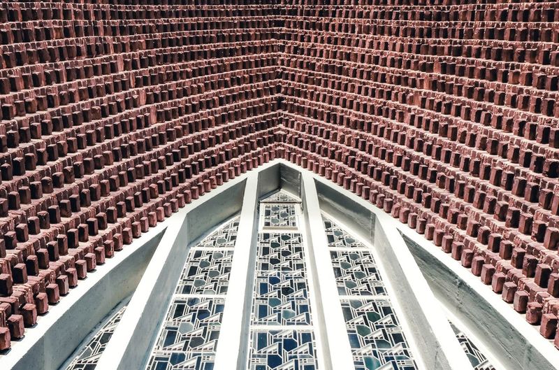 Low angle view of ceiling of building