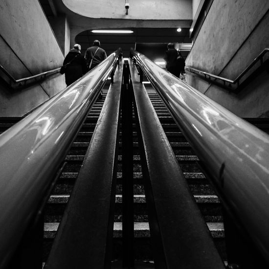 View of escalator