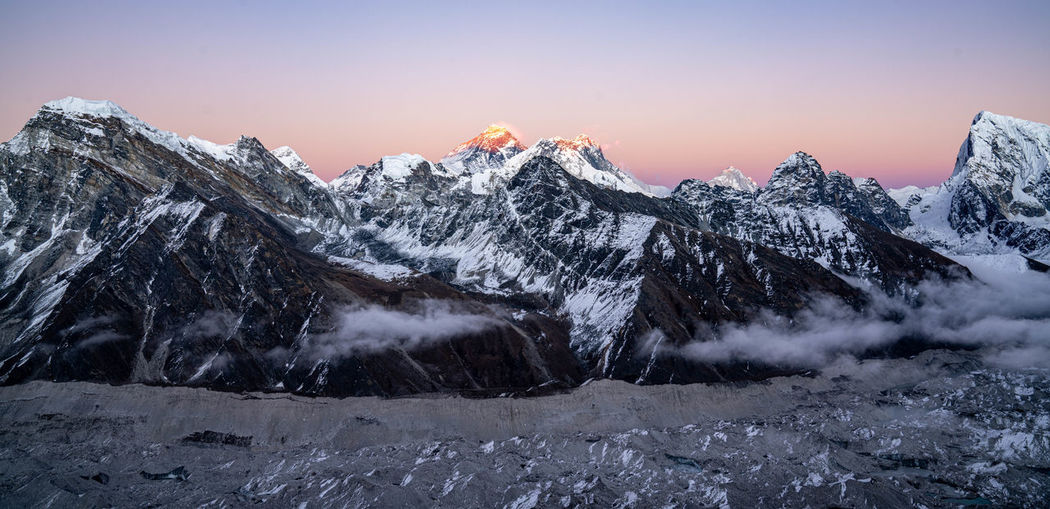 Everest in the sunset 