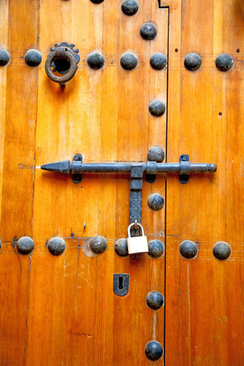 Full frame shot of wooden door