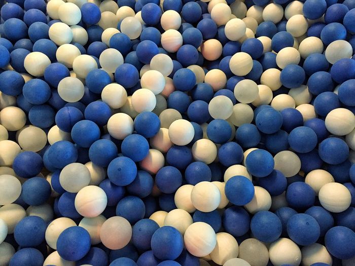 Full frame shot of polystyrene balls