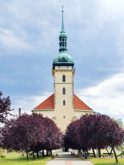 View of traditional building against sky