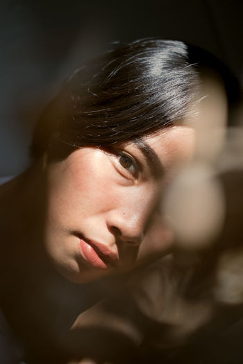 Portrait of young woman
