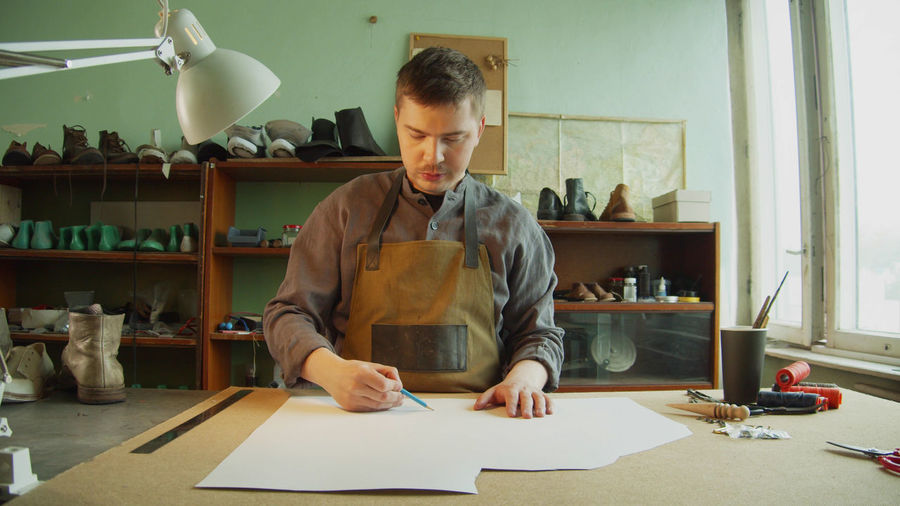 Man working in workshop