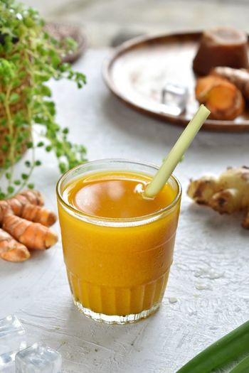 Jamu kunyit or curcuma drink, good for healthy and immune. 