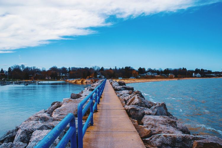 Scenic view of river against sky