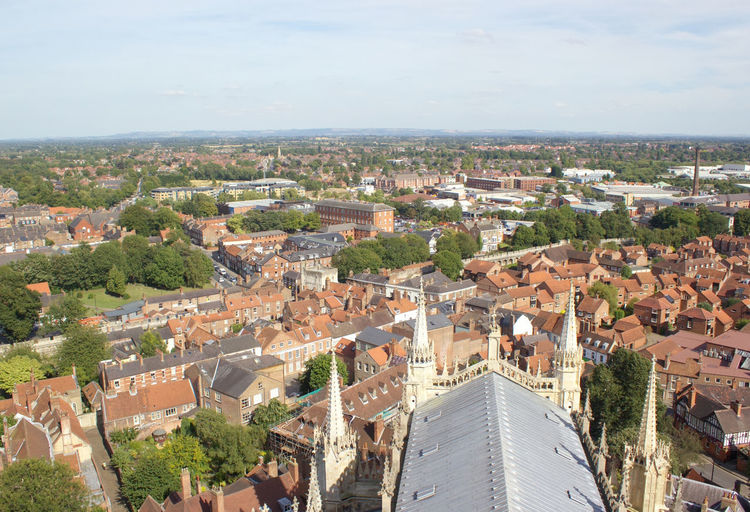 Cityscape seen from york minster