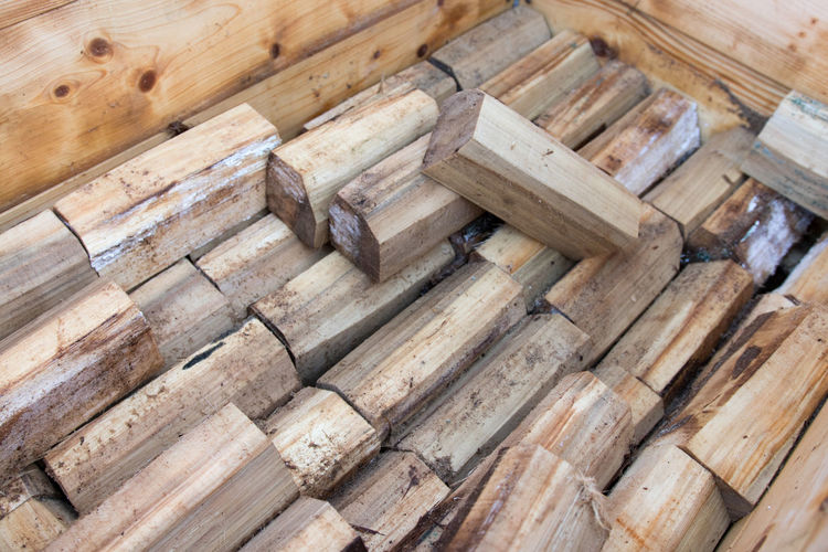 Wooden blocks for shoe making