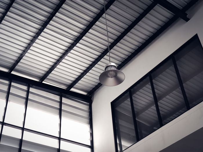 Lamp under the roof