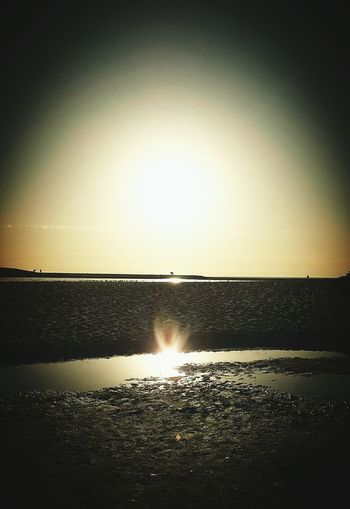Sunset over sea