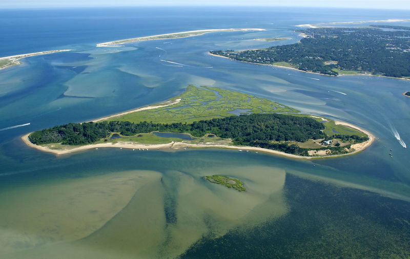 Strong island aerial at chatham, cape cod