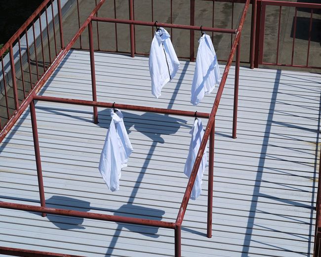 Clothes drying on clothesline