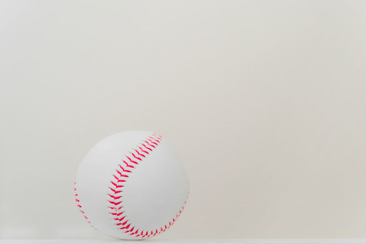 Close-up of ball against white background