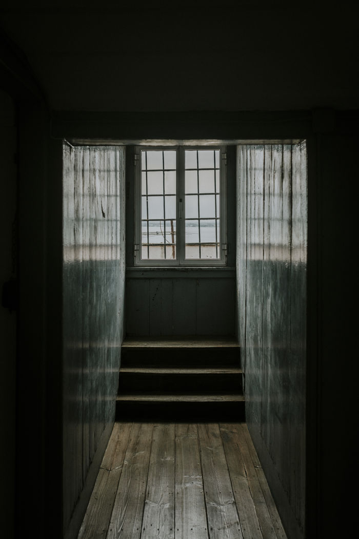 Empty corridor in house