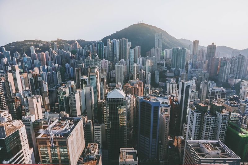 Aerial view of city