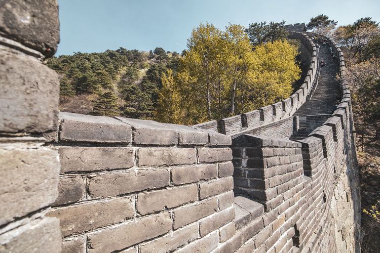 View of stone wall