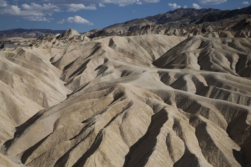 Ruggedby colorful hills at death valley, united states
