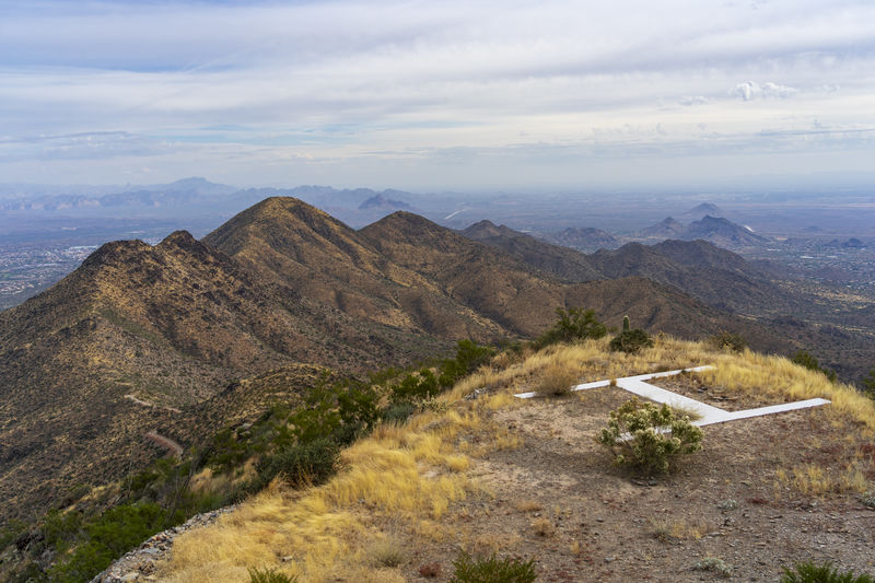 View from thompson peak at the highest point of the mcdowell mountains